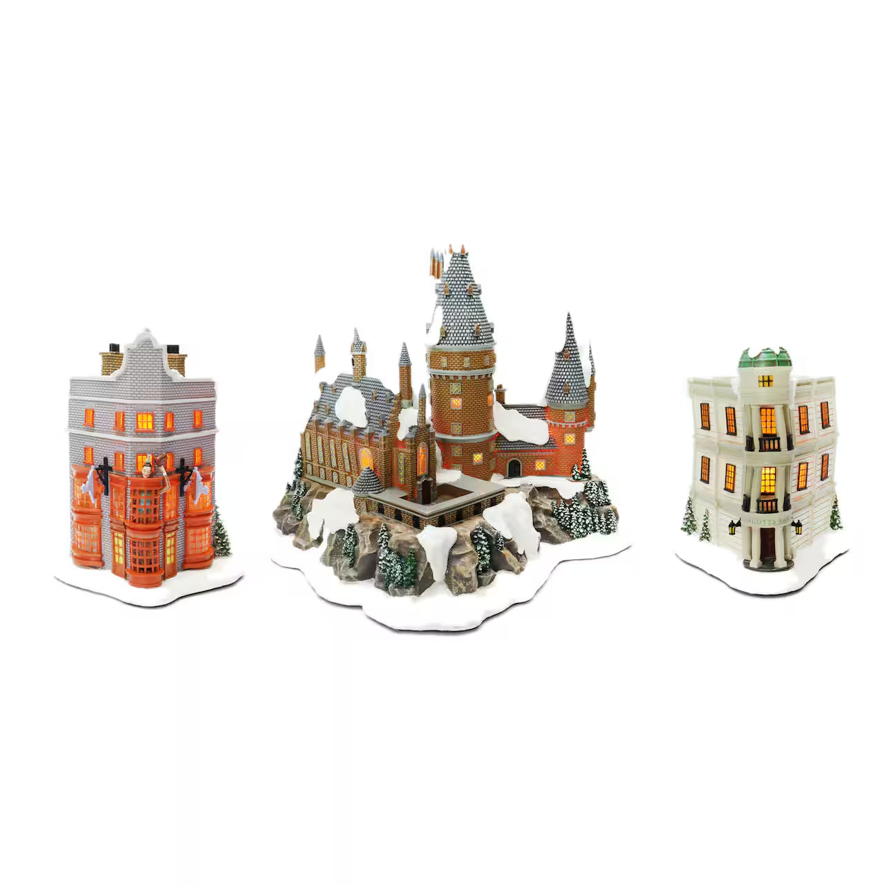 🧙Harry Potter Christmas Village Set,Hogwarts,Gringotts Bank,Diagon Alley miniatures✨