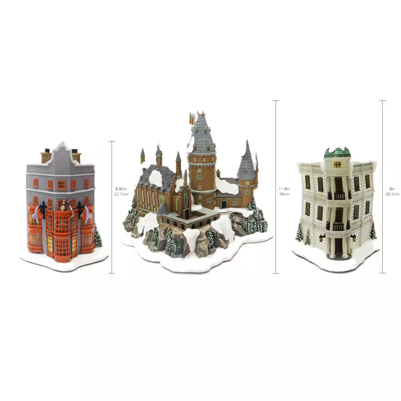 🧙Harry Potter Christmas Village Set,Hogwarts,Gringotts Bank,Diagon Alley miniatures✨