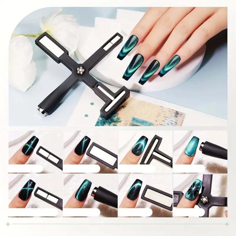 5 In 1 Cat Eye Magnet For Nail Cross